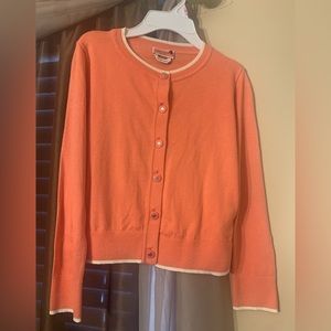 🔥Kate Spade ♠️ Pink and Cream Button down thin sweater 🔥